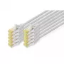 DIGITUS patch kábel - CAT6a - S/FTP - Snagless - Cu - 0,25 m - sivý - balenie 10 ks