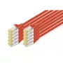 DIGITUS patch kábel - CAT6a - S/FTP - Snagless - 3 m - červený - balenie 10 ks