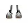 DIGITUS tenký patch kábel - CAT6A - F-FTP - 3 m - čierny
