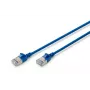 DIGITUS tenký patch kábel - CAT6A - F-FTP - 1,5 m - modrý