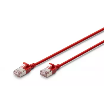 DIGITUS tenký patch kábel - CAT6A - F-FTP - 1 m - červená