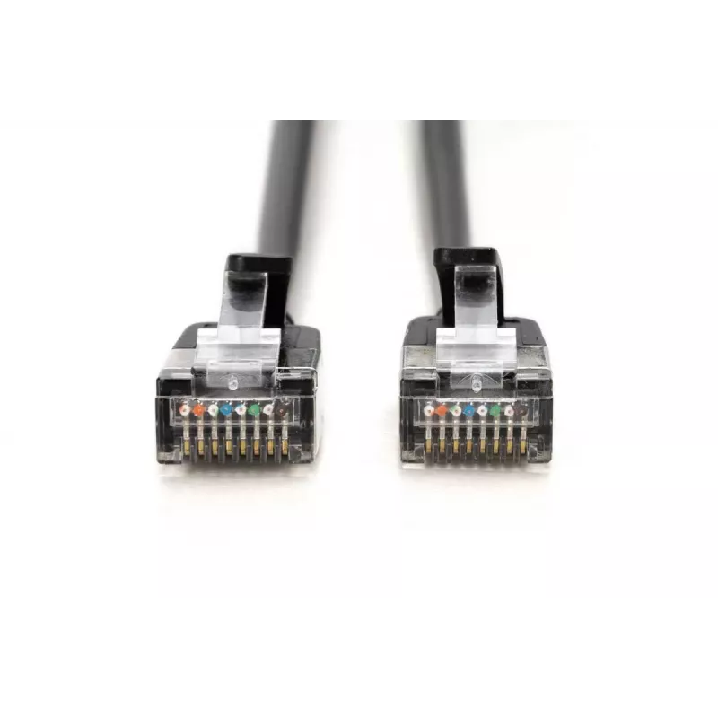 DIGITUS tenký patch kábel - CAT6A - F-FTP - 50 cm - čierny