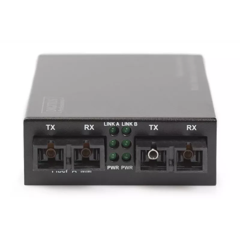 DIGITUS multimode/singlemode mediakonvertor Gigabit, vlnová dĺžka: 850 nm 1310 nm 20 km