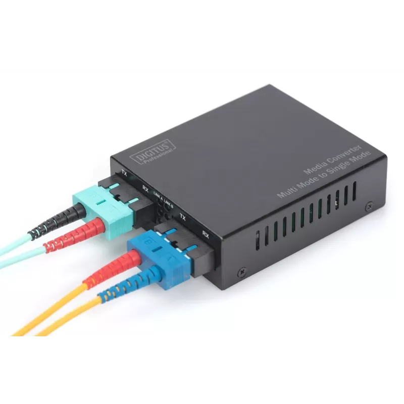 DIGITUS multimode/singlemode mediakonvertor Gigabit, vlnová dĺžka: 850 nm 1310 nm 20 km