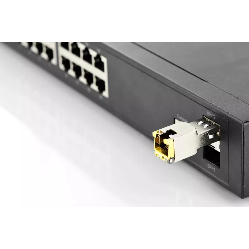 DIGITUS Mini GBIC medený SFP modul 10G 100m podporuje 10G 5G 2.5G 1G Base-T