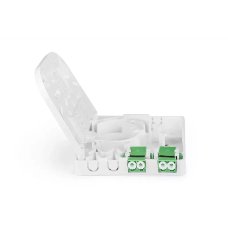 DIGITUS FTTH zásuvka, s 2x LC(APC) DX adaptérom, montáž na omietku
