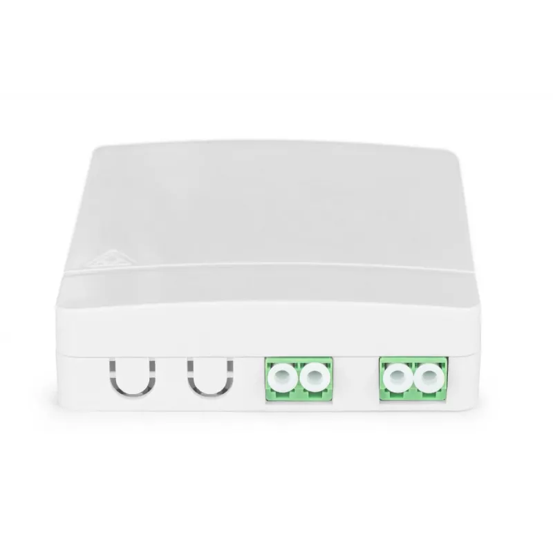 DIGITUS FTTH zásuvka, s 2x LC(APC) DX adaptérom, montáž na omietku