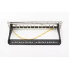 DIGITUS DN-91420 modulárny patch panel, 12 portov, tienený, prázdny, 1U, 10" (254 mm), čierny RAL 9005