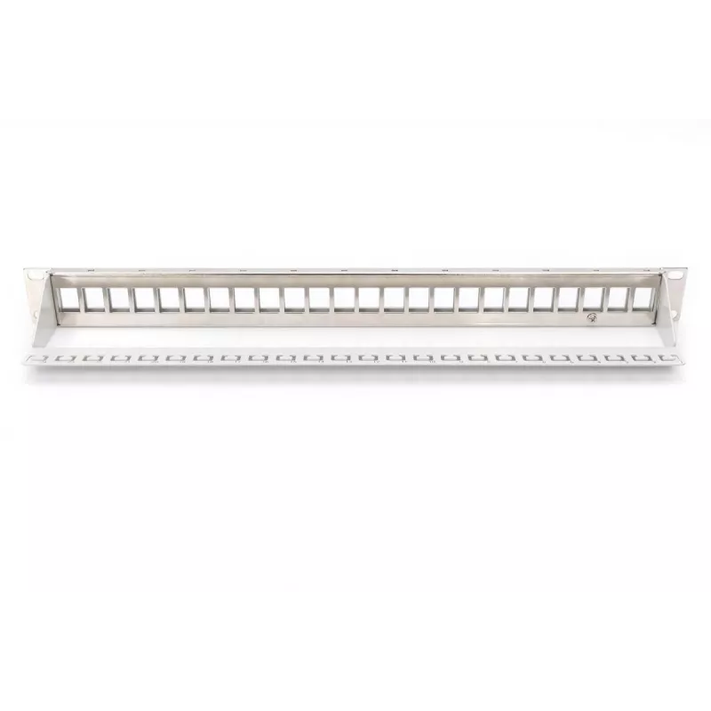 DIGITUS modulárny patch panel pre keystone jack, 1U montáž do racku – neosadený