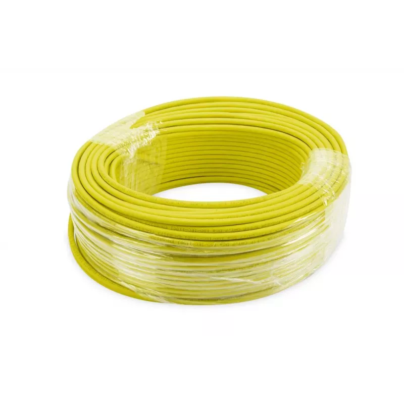 DIGITUS inštalačný kábel - Cat 7a - S/FTP - AWG 22/1 simplex - 100 m - žltý