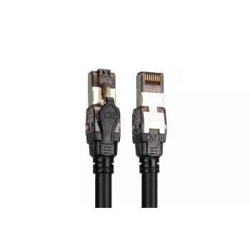 DIGITUS patch kábel - Cat 8.1 - S/FTP - AWG 24/7 - 2m - čierny