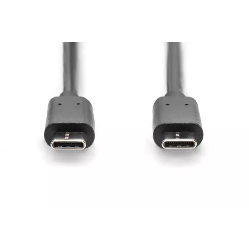 DIGITUS ASSMANN USB Type-C prepojovací kábel, Type-C na C M/M, 2 m High-Speed čierny