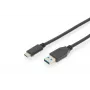 DIGITUS ASSMANN USB Type-C prepojovací kábel, Type-C na A M/M, 1 m plne vybavený, Gen2, 3A, 10GB, verzia 3.1, CE, čierny