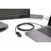 DIGITUS USB Type-C adaptérový kábel, Type-C na DP M/M, 2 m 4K/60 Hz, 32,4 Gbit/s, CE, čierny