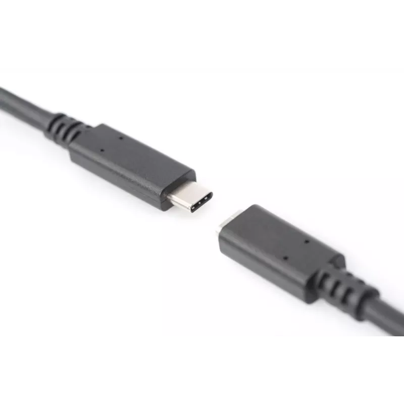 DIGITUS AK-300210-020-S predlžovací kábel USB-C, USB 2.0, USB-C samec/samica, 3 A, 2 m, čierny