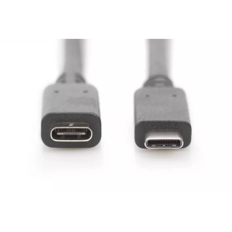 DIGITUS AK-300210-020-S predlžovací kábel USB-C, USB 2.0, USB-C samec/samica, 3 A, 2 m, čierny