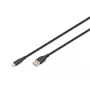 DIGITUS USB silikónový nabíjací kábel USB-A - Lightning USB 2.0 12W - 50cm čierny
