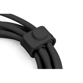 DIGITUS USB silikónový nabíjací kábel USB-A - Lightning USB 2.0 12W - 1m čierny
