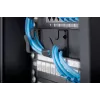 DIGITUS 10-palcový panel na vedenie káblov 1HE 3x káblové krúžky čierny