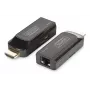 DIGITUS Mini HDMI predlžovač set, Full HD 50m CAT6/6A/7, napájanie cez Micro-USB kábel, čierny