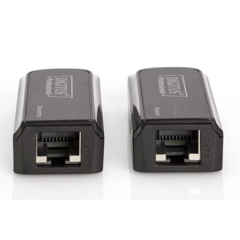 DIGITUS Mini HDMI predlžovač set, Full HD 50m CAT6/6A/7, napájanie cez Micro-USB kábel, čierny