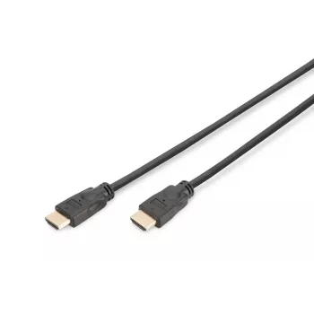 DIGITUS HDMI Premium High Speed prepojovací kábel, Type-A M/M, 5m s Ethernet, Ultra HD 60p čierny