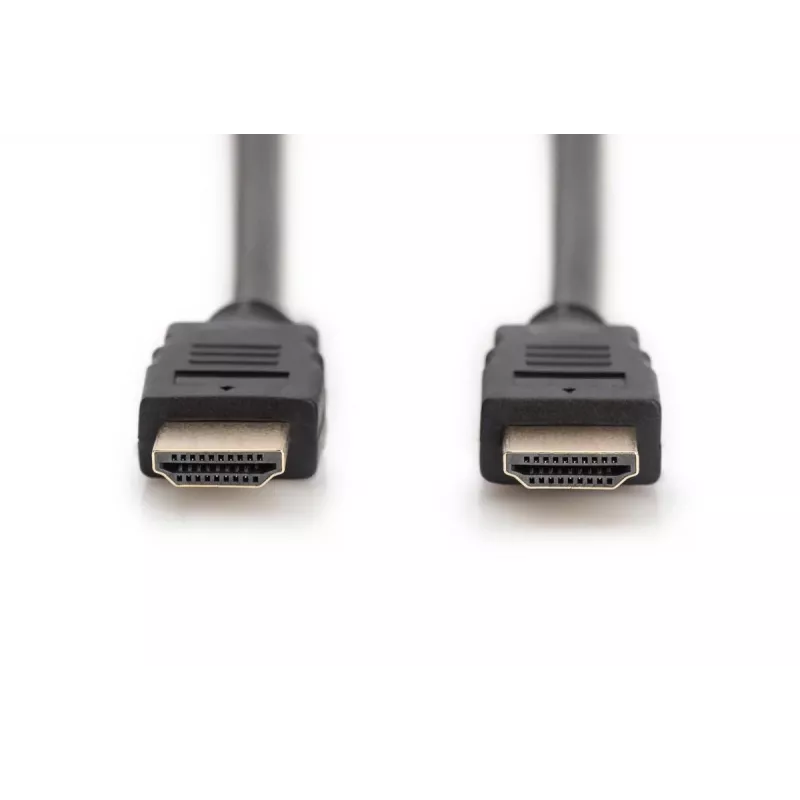 DIGITUS HDMI Premium High Speed prepojovací kábel, Type-A M/M, 2m s Ethernet, Ultra HD 60p, čierny