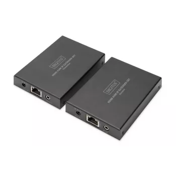 AV vysielač a prijímač, Digitus, HDMI KVM IP predlžovač set, 1920 x 1200 pixelov, 150 m