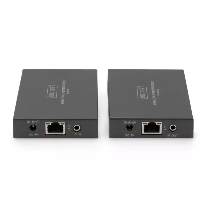 AV vysielač a prijímač, Digitus, HDMI KVM IP predlžovač set, 1920 x 1200 pixelov, 150 m
