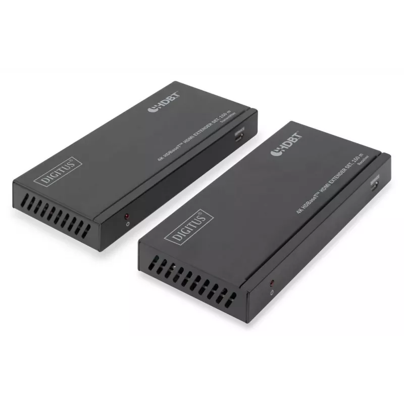 DIGITUS DS-55508 súprava extendera HDMI 4K HDBaseT, 150 m, 4K/60Hz, 18 Gbps, YUV 4:4:4, HDR, PoC, RS-232, IR