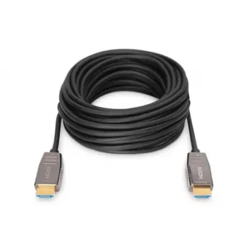 DIGITUS HDMI AOC hybridný sklenený kábel, Type-A M/M, 20 m UHD 8K@60Hz, CE, čierny