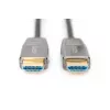 DIGITUS HDMI AOC hybridný sklenený kábel, Type-A M/M, 20 m UHD 8K@60Hz, CE, čierny
