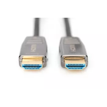 DIGITUS HDMI AOC hybridný sklenený kábel, Type-A M/M, 20 m UHD 8K@60Hz, CE, čierny