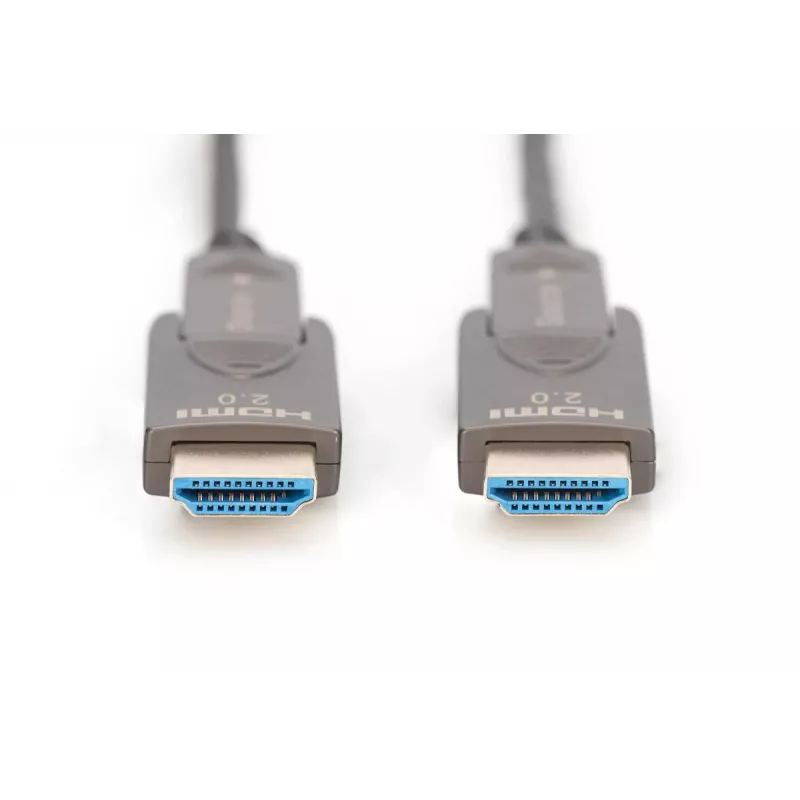 DIGITUS 4K – HDMI AOC hybridný sklenený kábel s odnímateľným konektorom, 20 m