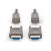 DIGITUS 4K – HDMI AOC hybridný sklenený kábel s odnímateľným konektorom, 20 m