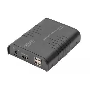 Digitus HDMI KVM IP predlžovač prijímač Full HD káblový 120m USB