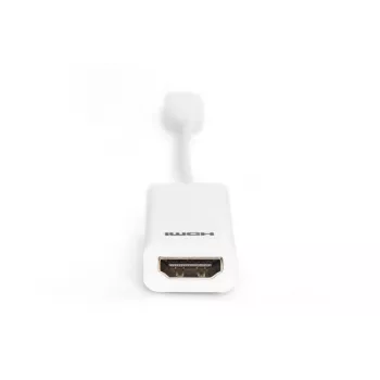 DIGITUS ASSMANN DisplayPort adaptérový kábel, Mini DP - HDMI Type-A M/F, 15 cm kompatibilný s DP 1.1a, CE biely