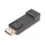 DIGITUS DisplayPort adaptér, DP - HDMI Type-A M/W, s uzamknutím, DP 1.1a, Full HD, CE čierny