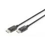 DIGITUS DisplayPort prepojovací kábel, DP M/M, 3 m s uzamknutím, DP 1.2, Ultra HD 4K čierny