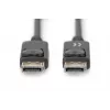 DIGITUS DisplayPort prepojovací kábel, DP M/M, 3 m s uzamknutím, DP 1.2, Ultra HD 4K čierny