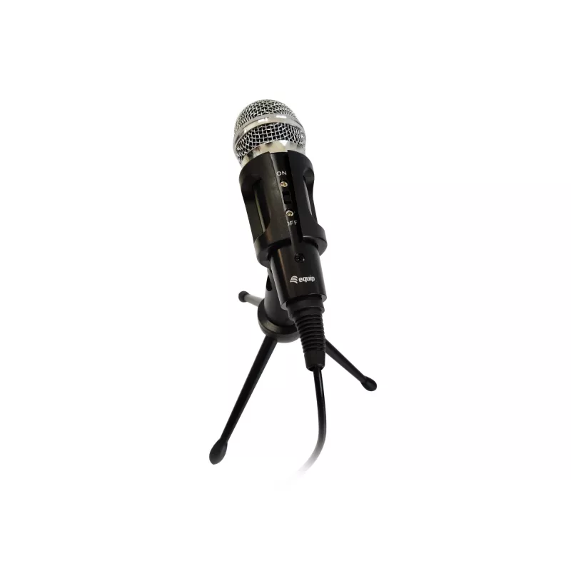 Equip Mini stolný mikrofón, -30 dB, 30 - 16000 Hz, 2200 Ω, káblový, 3,5 mm (1/8 palca)