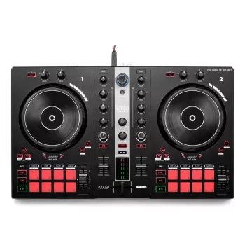 Hercules INPULSE 300 MK2 vinylový scratcher čierna, červená
