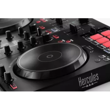 Hercules INPULSE 300 MK2 vinylový scratcher čierna, červená