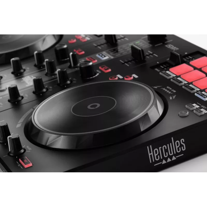 Hercules INPULSE 300 MK2 vinylový scratcher čierna, červená
