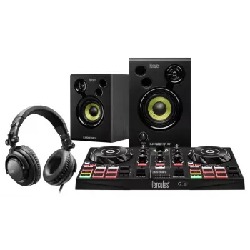 Hercules DJLearning Kit digitálny vinylový systém (DVS) scratcher čierna