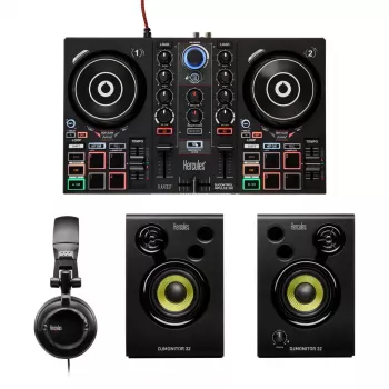 Hercules DJLearning Kit digitálny vinylový systém (DVS) scratcher čierna