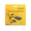 DELOCK HDMI adaptér Delock A -> DisplayPort samec/samica +USB napájanie 4K
