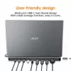 Acer 13-in-1 Type-C Minidock Wired USB 3.2 Gen 1 čierna
