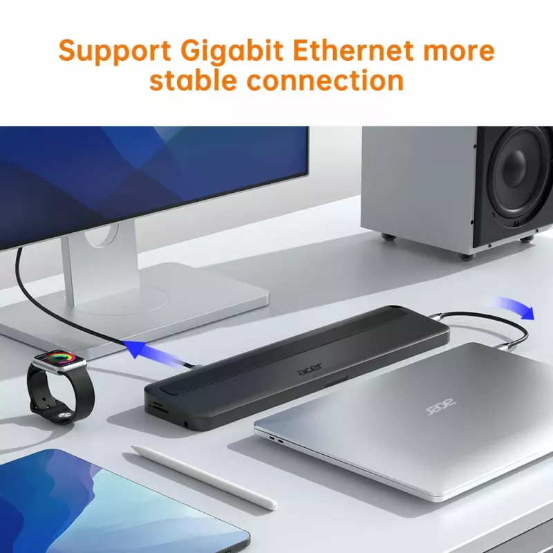 Acer 13-in-1 Type-C Minidock Wired USB 3.2 Gen 1 čierna
