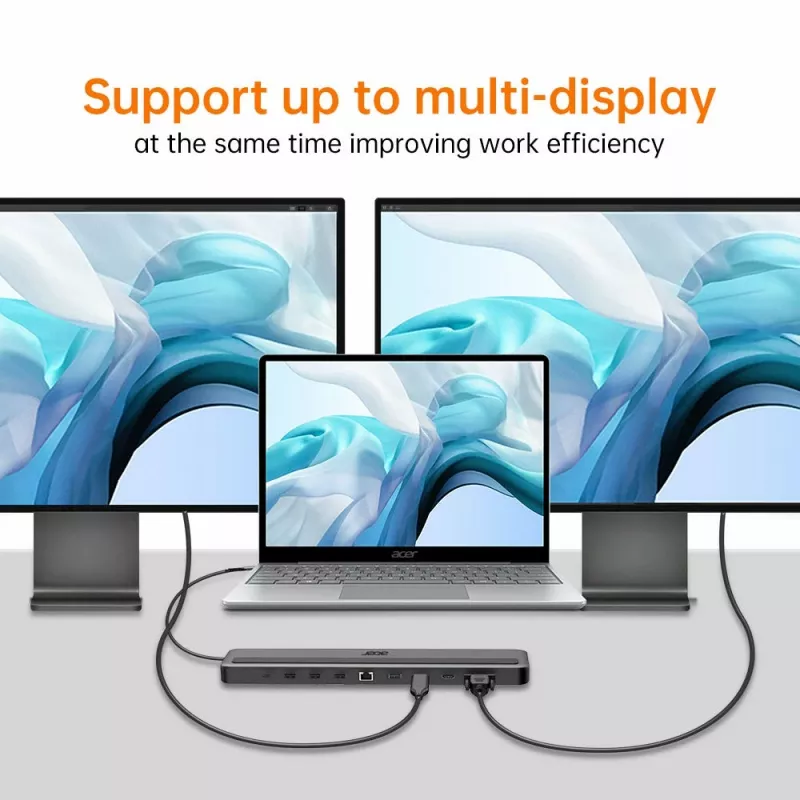 Acer 13-in-1 Type-C Minidock Wired USB 3.2 Gen 1 čierna